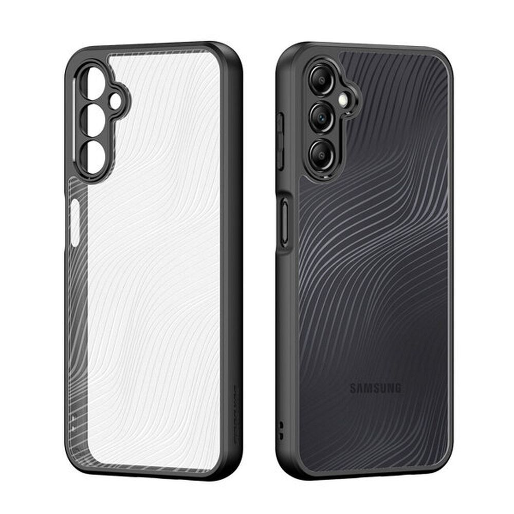 Samsung Galaxy A25 5G Telefontok - DUX DUCIS Aimo - átlátszó hátlap tok, fekete kerettel