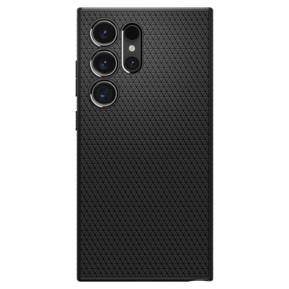 Samsung Galaxy S24 Ultra Telefontok - SPIGEN Liquid Air matt fekete hátlap tok