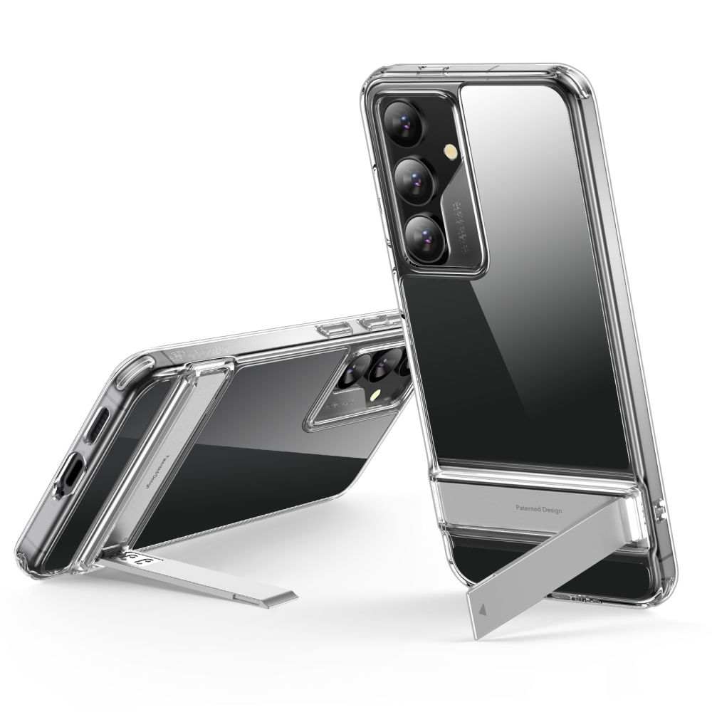 Samsung Galaxy S24 Telefontok - ESR AIR SHIELD átlátszó ütésálló, kitámasztható hátlap tok