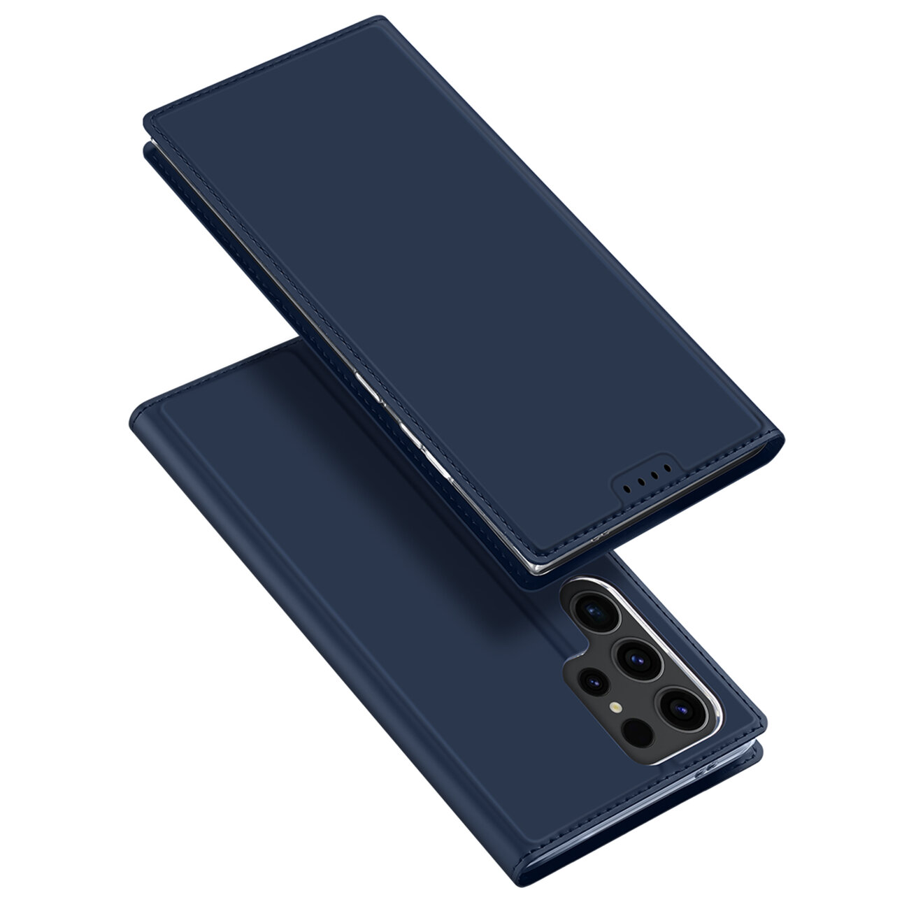 Samsung Galaxy S24 Ultra Telefontok - Dux Ducis kék flipcover tok