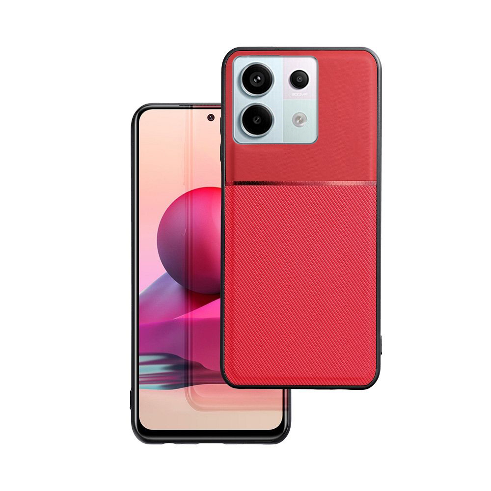 Xiaomi Redmi Note 13 Pro 5G Telefontok - Elegance piros műanyag hátlap tok szilikon kerettel