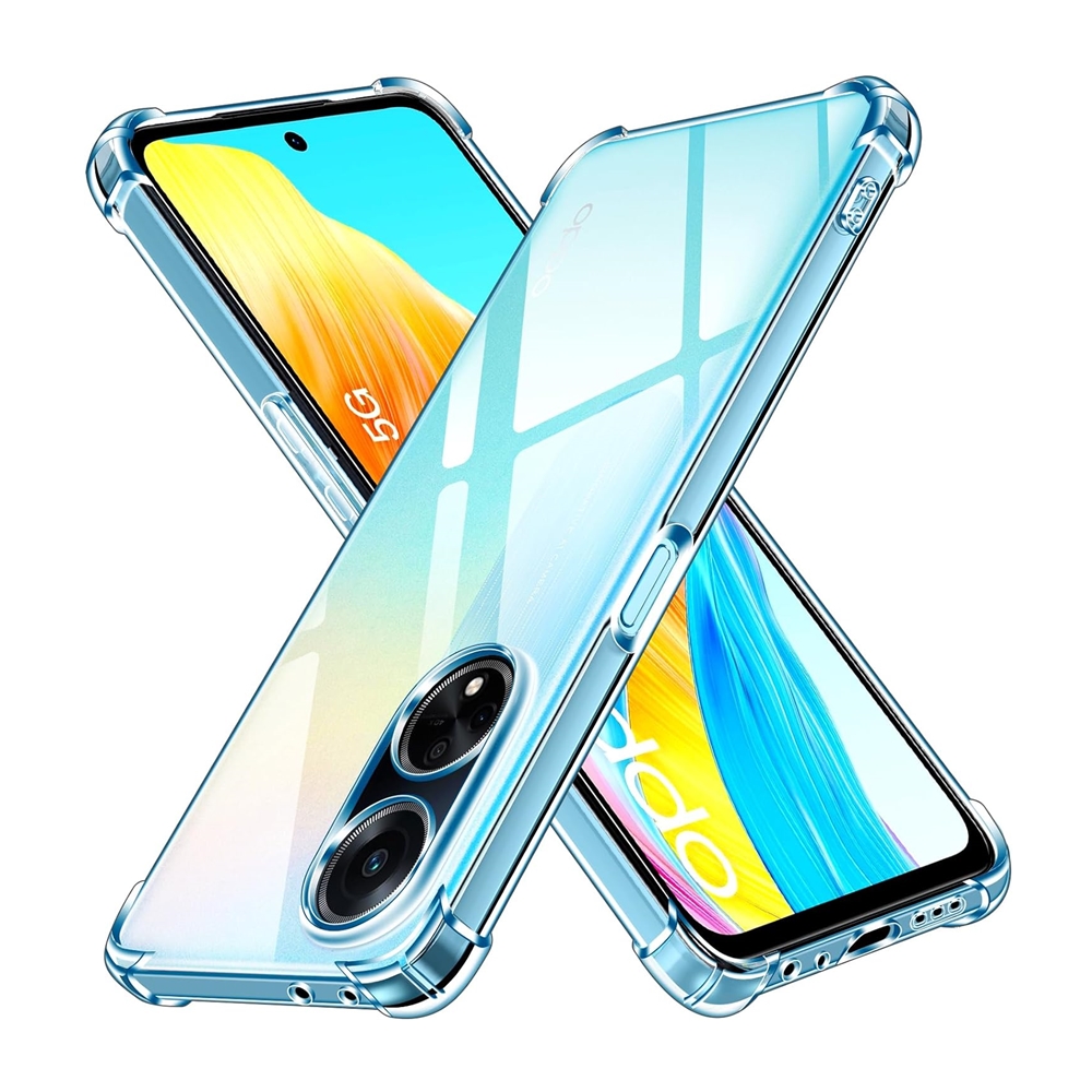 Oppo A98 Telefontok - Ütésálló átlátszó hátlap tok