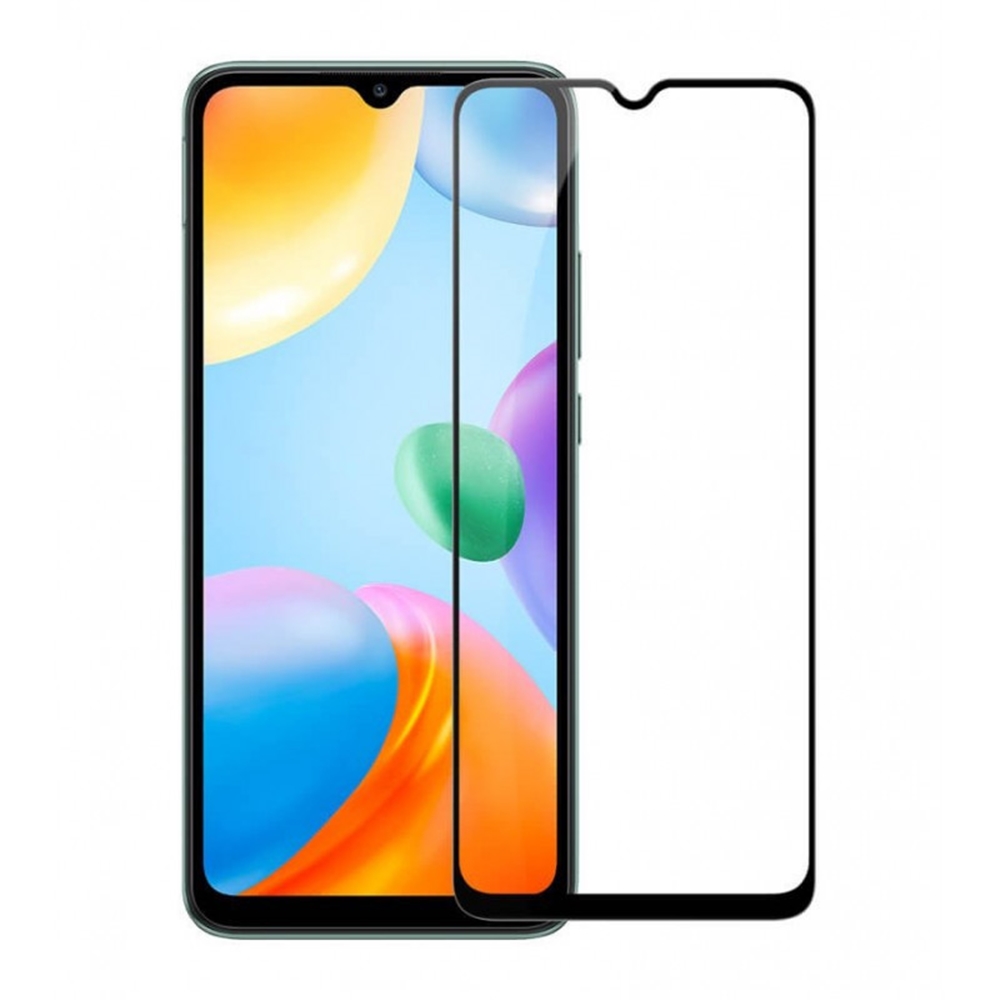 Xiaomi Redmi A2 Üvegfólia - full glue, flexibilis fólia fekete kerettel
