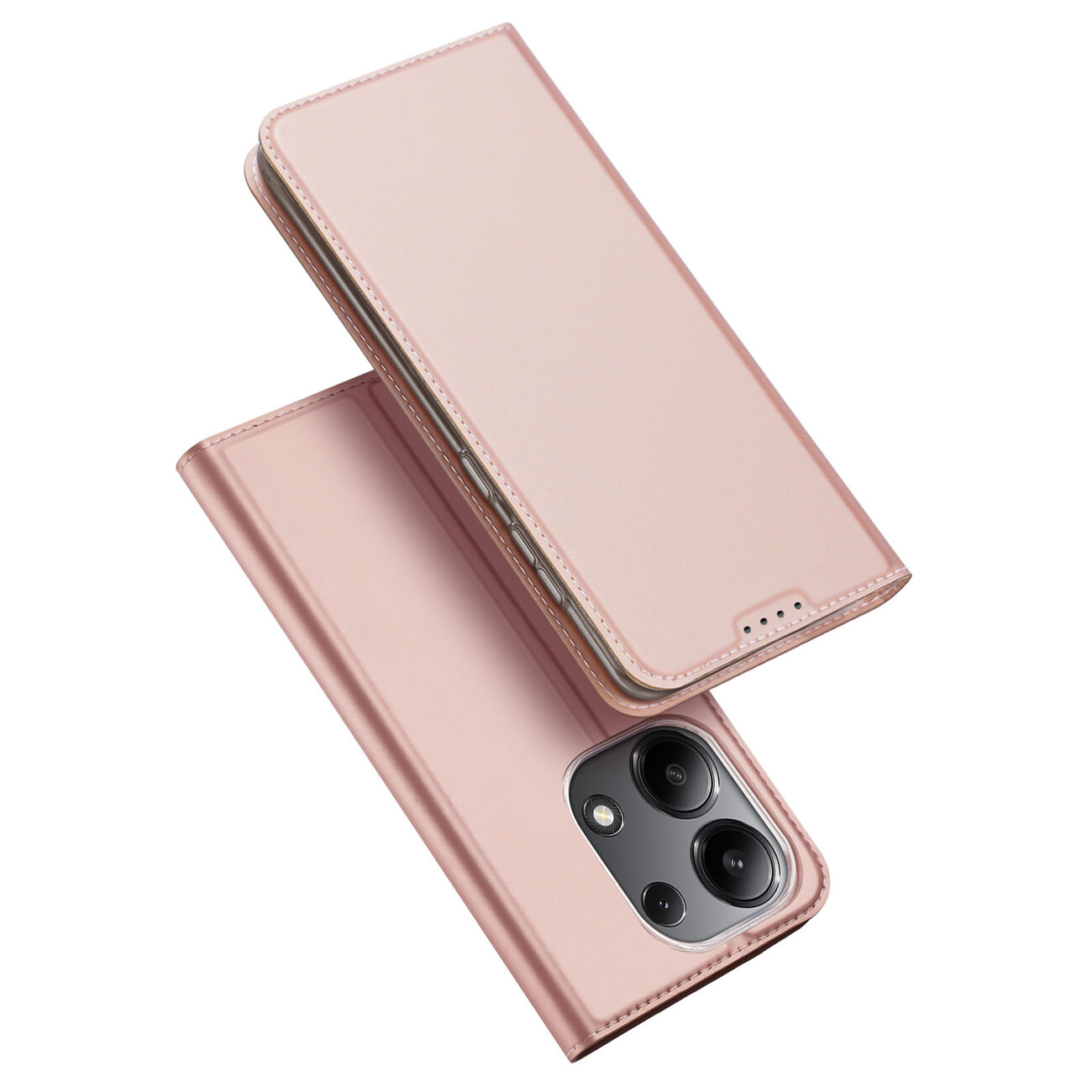 Xiaomi Redmi Note 13 4G/LTE Telefontok - Dux Ducis rose gold flipcover tok