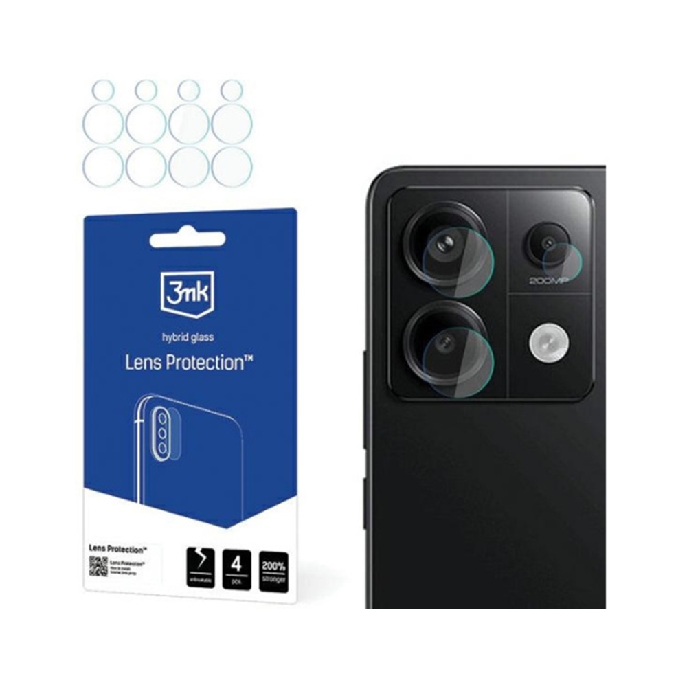 Xiaomi Poco X6 5G Védőfólia - 3MK kamera flexibilis fólia (4x)