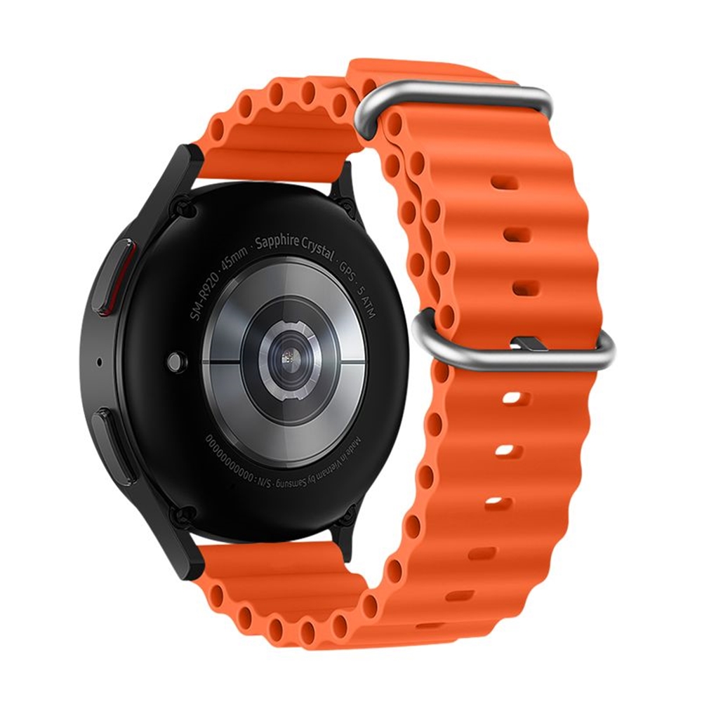 Okosóra szilikon szíj - Huawei Watch GT 4 (46 mm) szíj - F- Design FS01 - narancssárga szilikon szíj (szíj szélesség: 22 mm)