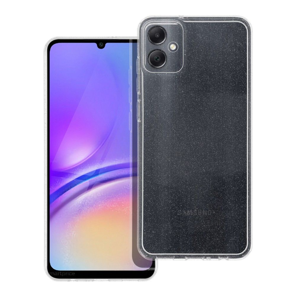 Samsung Galaxy A05 Telefontok - Glitter - átlátszó csillámos hátlap tok