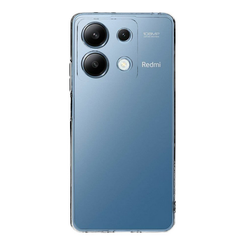 Xiaomi Redmi Note 13 5G Telefontok - kameravédős 1,5 mm-es Tactical TPU átlátszó szilikon tok