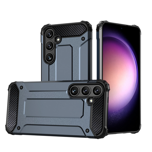 Samsung Galaxy A05s Telefontok - Defender II kék ütésálló hátlap tok