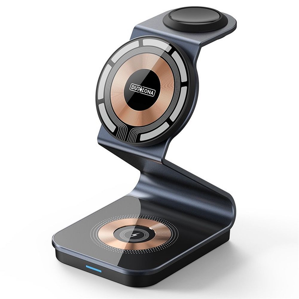Duzzona W15 Telefon töltő - 3in1 vezeték nélküli (Wireless) töltőpad - Apple telefon, headset és okosóra