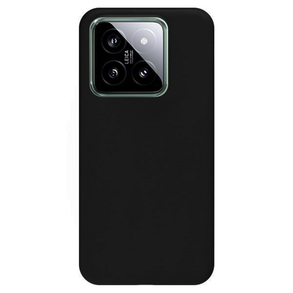 Telefontok Xiaomi 14 5G - fekete szilikon hátlap tok