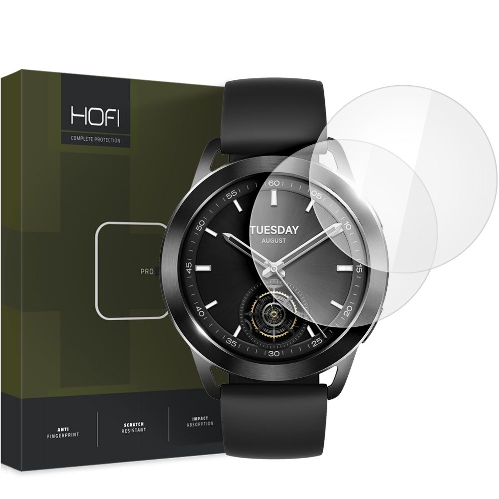 Okosóra üvegfólia - Xiaomi Watch S3 - kijelzővédő üvegfólia (2 db)