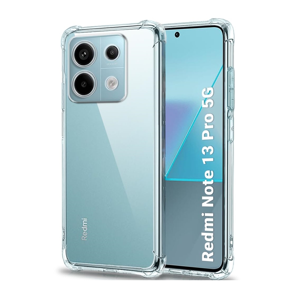 Telefontok Xiaomi Redmi Note 13 Pro 5G - átlátszó ütésálló hátlap tok 