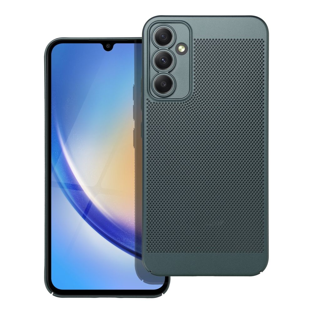 Telefontok Samsung Galaxy A55 5G - BREEZY - zöld műanyag hátlap tok