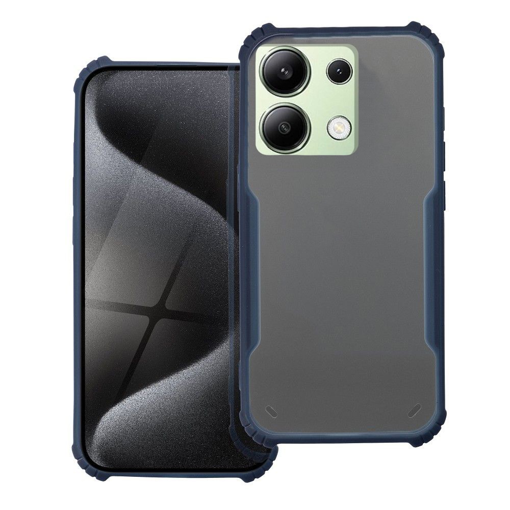 Telefontok Xiaomi Redmi Note 13 5G - kék / átlátszó ütésálló hátlap tok