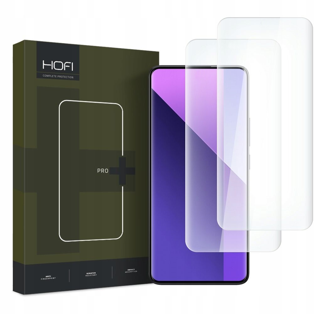 Xiaomi Redmi Note 13 Pro+ 5G Üvegfólia - HOFI UV-s kijelzővédő üvegfólia - 2db (az íves részre is ráhajlik)
