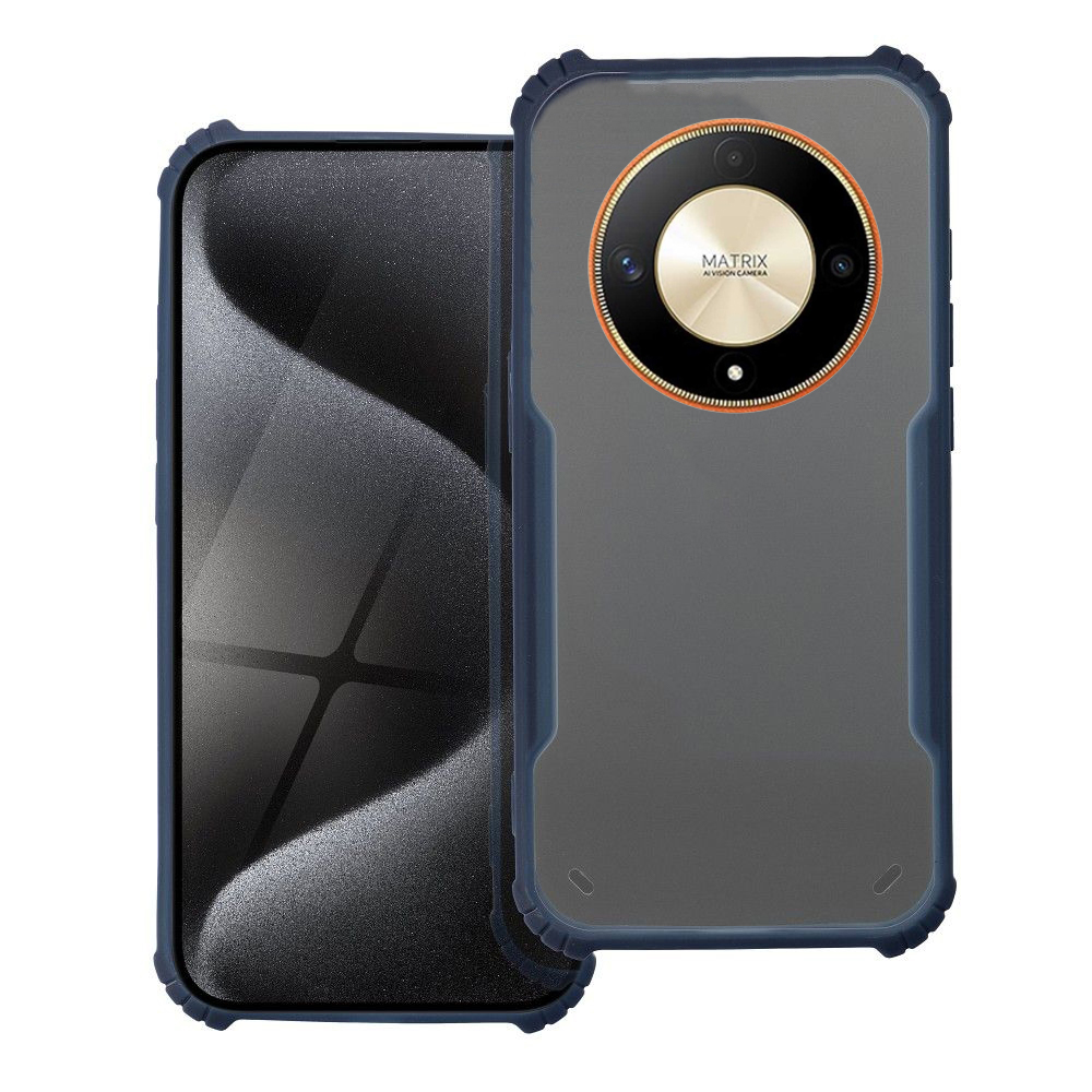 Telefontok Honor Magic6 Lite - kék / átlátszó ütésálló hátlap tok