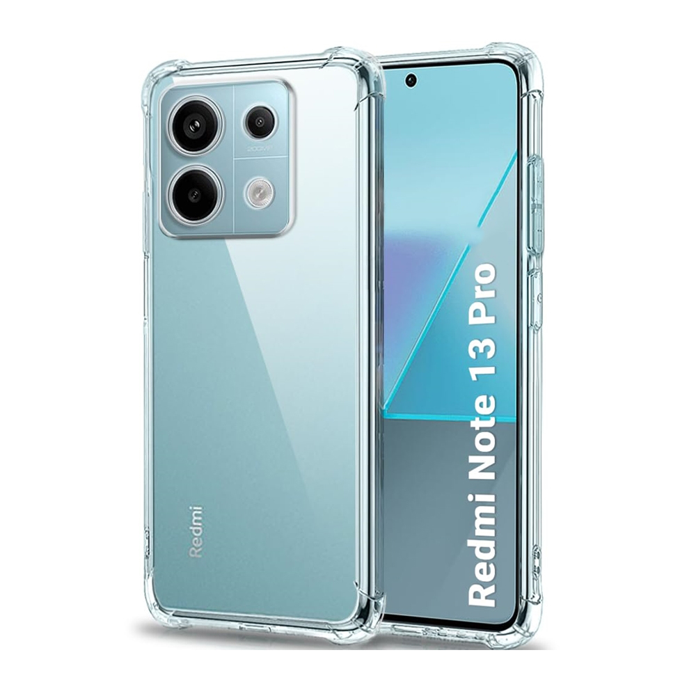 Telefontok Xiaomi Redmi Note 13 Pro 4G - átlátszó ütésálló hátlap tok 