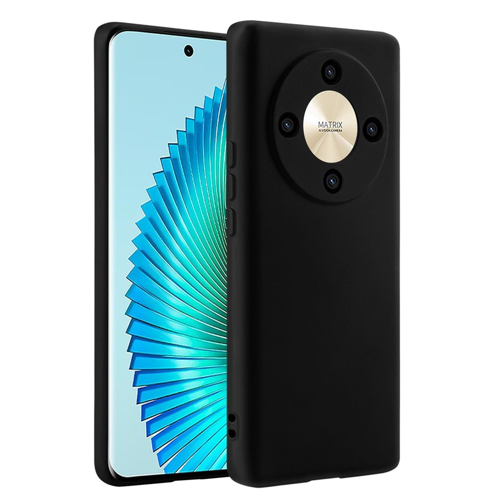Telefontok Honor Magic6 Lite - fekete szilikon hátlap tok