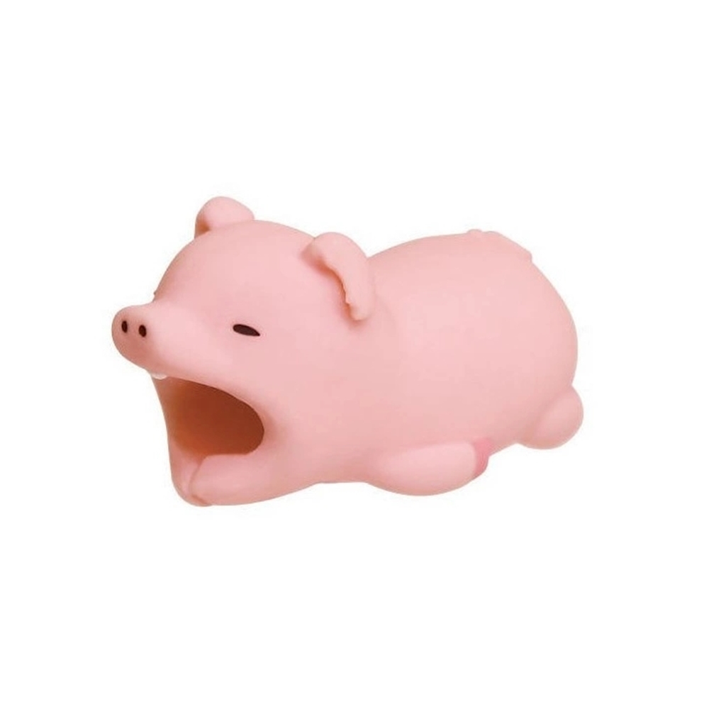 Kábel: Kábelvédő szilikon figura - Malac