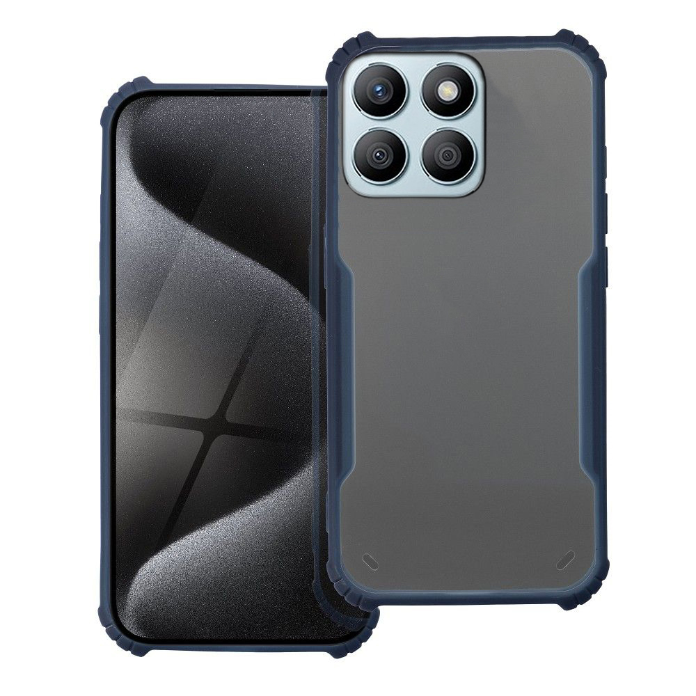 Honor X8b telefontok - kék / átlátszó ütésálló hátlap tok