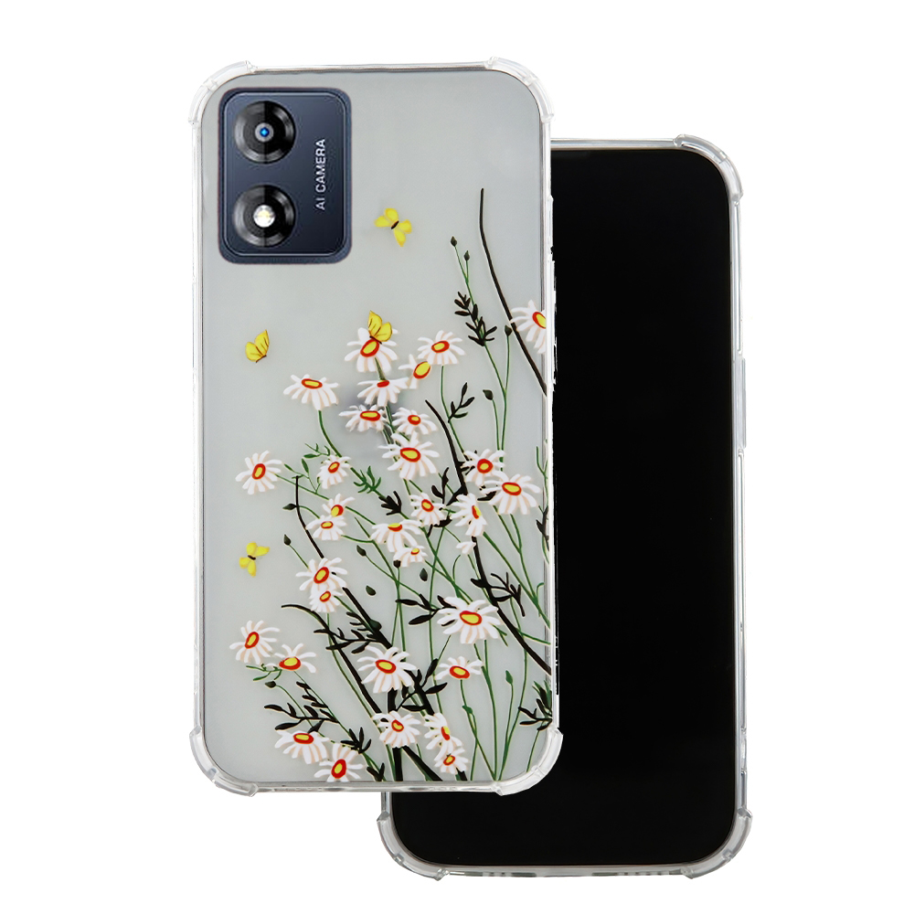 Motorola Moto E13 telefontok - Ultra Trendy Meadow 1 - mintás átlátszó szilikon hátlap tok