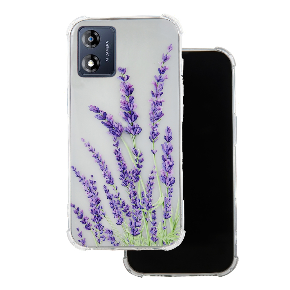 Motorola Moto E13 telefontok - Ultra Trendy Meadow 2 - mintás átlátszó szilikon hátlap tok