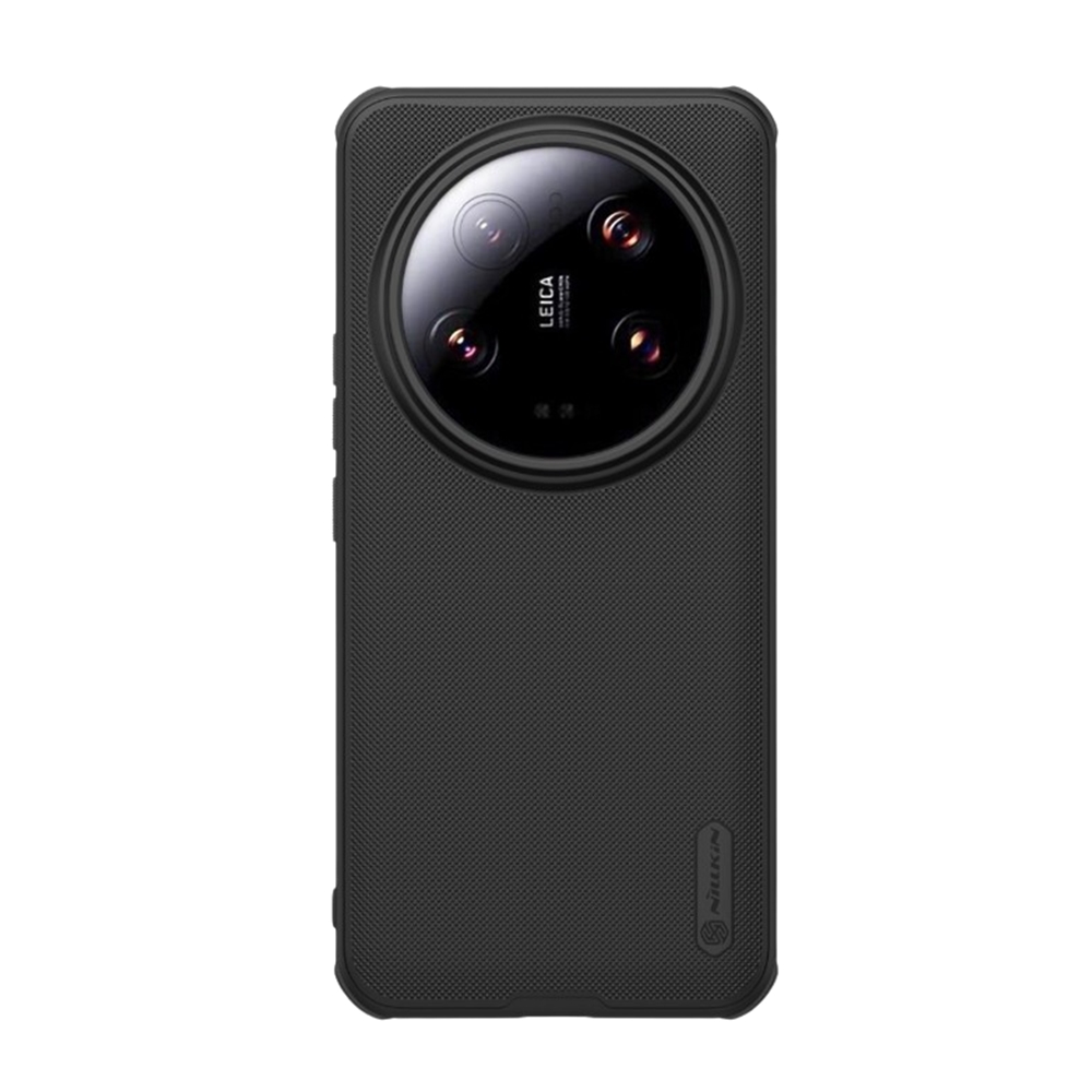 Xiaomi 14 Ultra 5G telefontok - Nillkin Super Frosted - fekete tok beépített mágnessel (MagSafe tartóval kompatibilis)