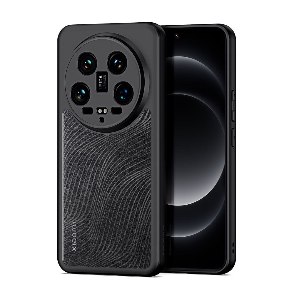 Xiaomi 14 Ultra 5G telefontok - DUX DUCIS Aimo - átlátszó hátlap tok, fekete kerettel