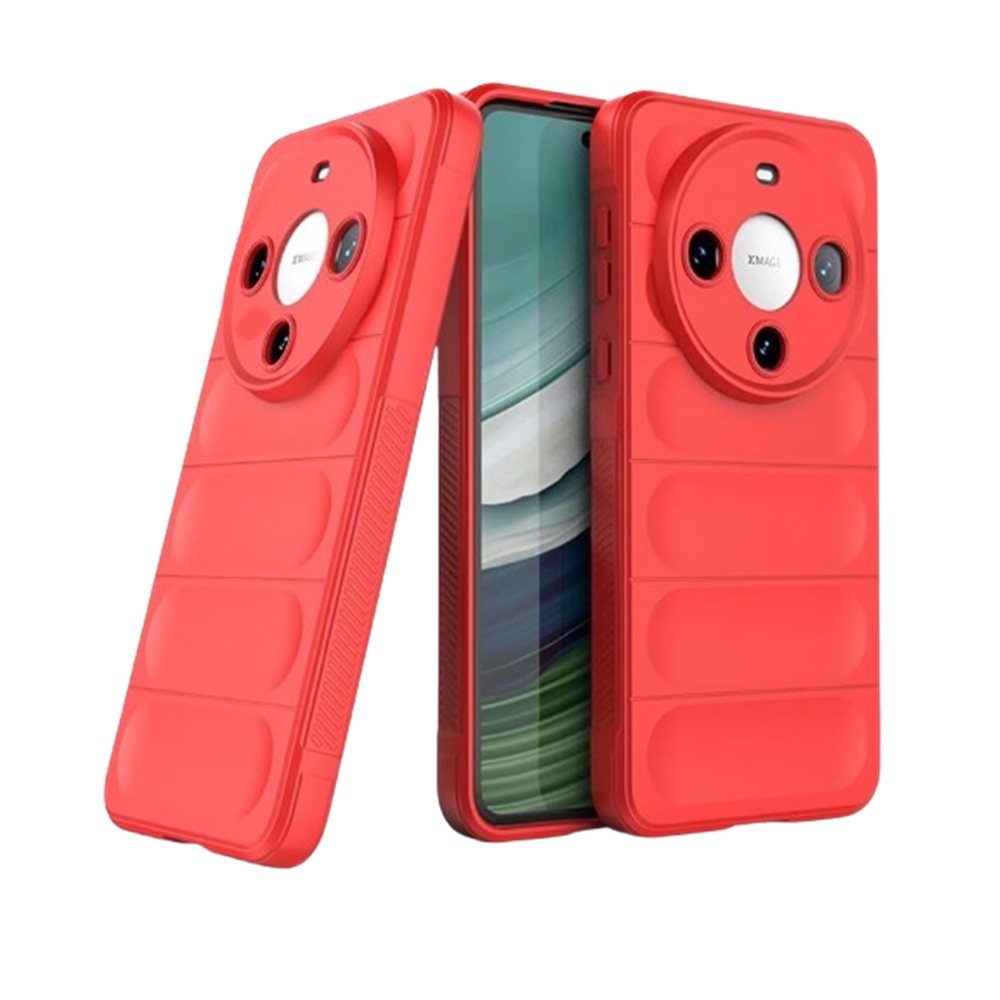 Honor X50 5G telefontok - Pastel Armor - piros szilikon hátlap tok