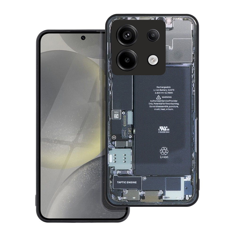 Xiaomi Redmi Note 13 5G telefontok - Tech design2 - mintás műanyag hátlap tok, szilikon kerettel ﻿