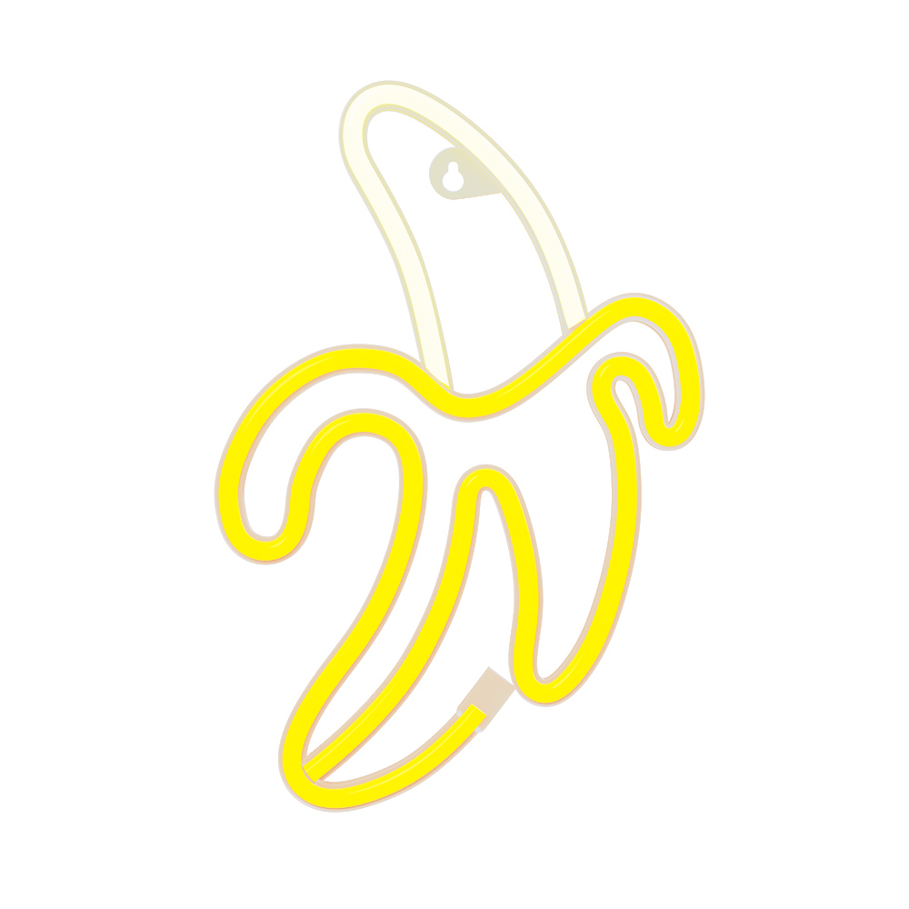 BANÁN Neon LED felirat 28,5 x 2 x 19,6 cm