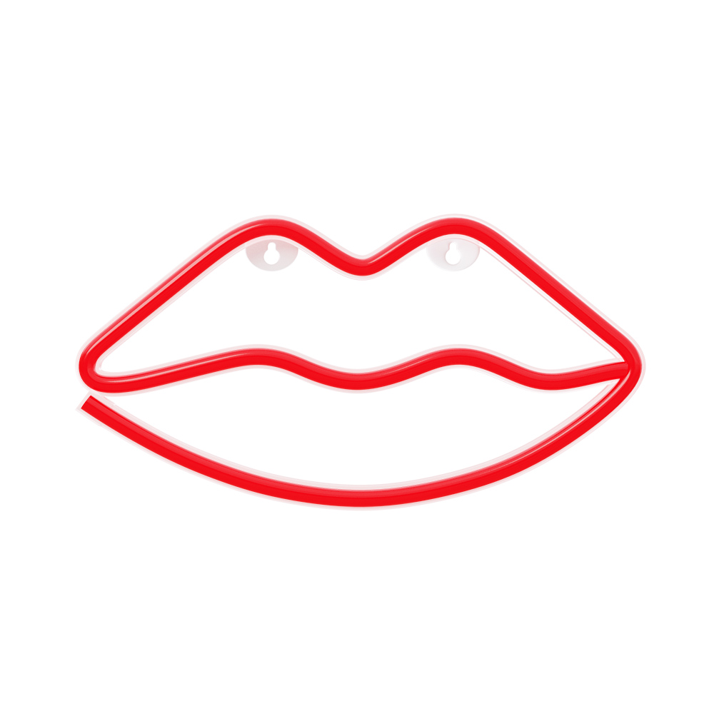 Red Lips Neon LED felirat 36 x 2 x 15 cm