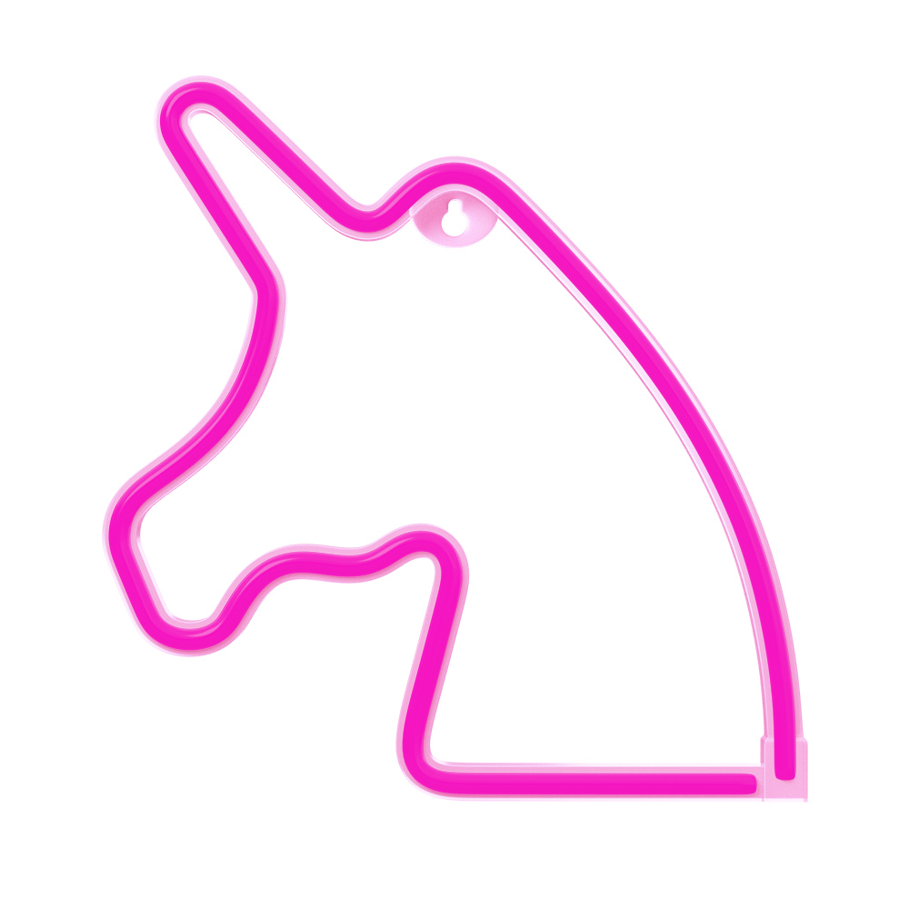 Pink UNIKORNIS Neon LED felirat 23 x 2 x 23 cm