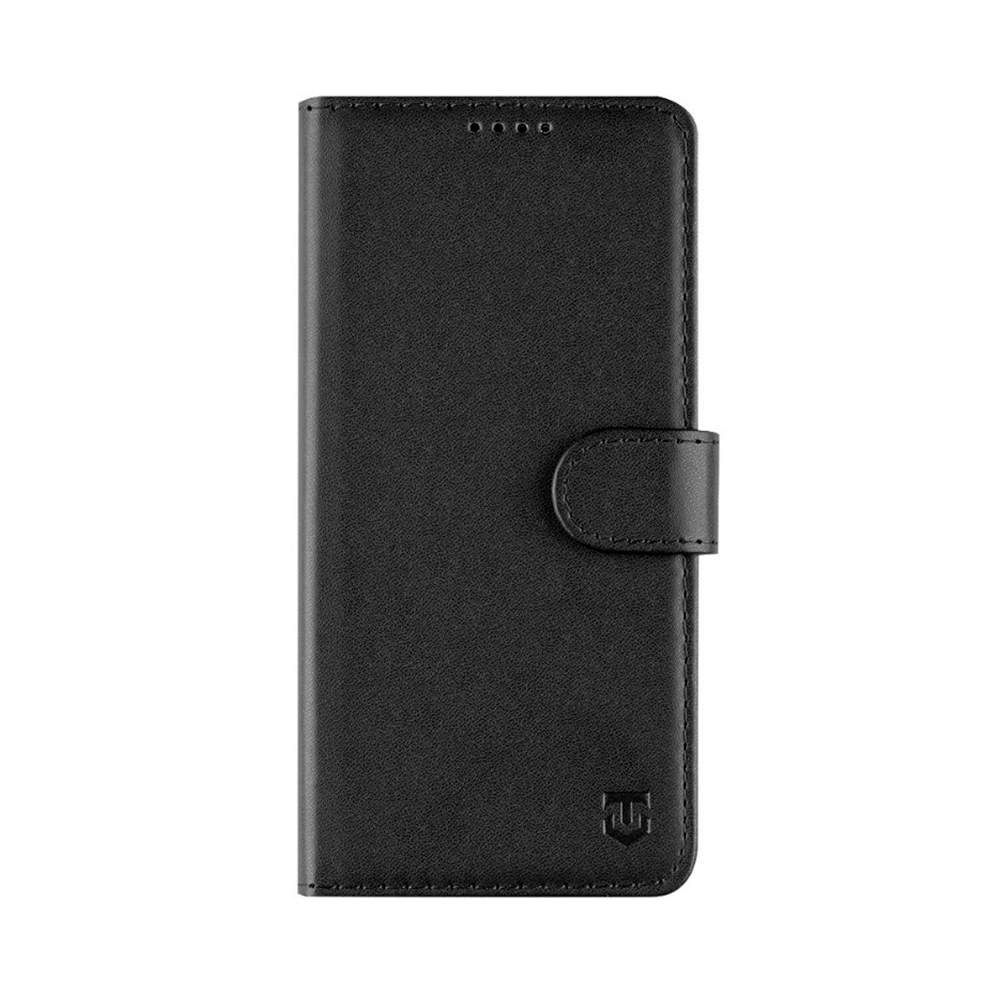 Honor Magic6 Pro telefontok - Tactical Field fekete szilikon keretes könyvtok mágneses ráhajtófüllel