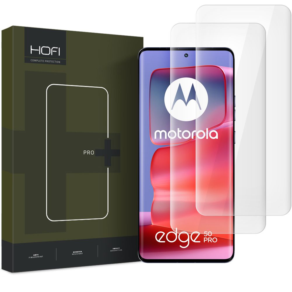Üvegfólia Motorola Edge 50 Fusion 5G - HOFI UV-s kijelzővédő üvegfólia - 2db (az íves részre is ráhajlik)
