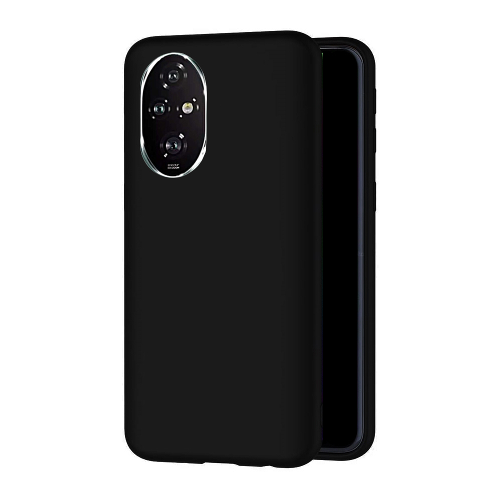Honor 200 5G telefontok - fekete szilikon hátlap tok