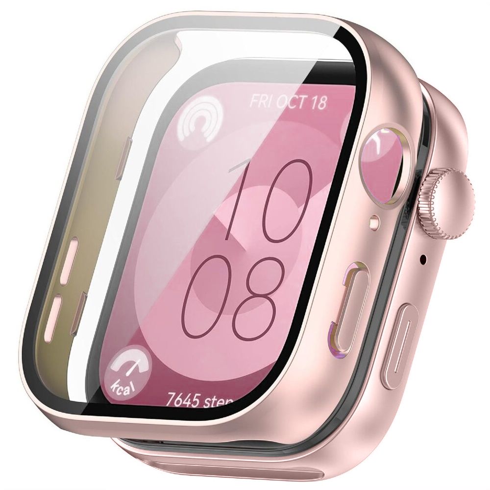Tech-Protect Defense360 pink műanyag/üveg védő tok Huawei Watch Fit 3 okosórához
