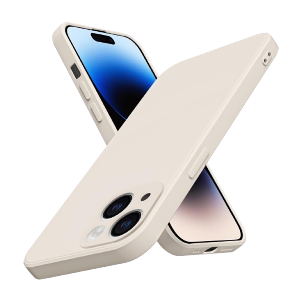 iPhone 13 mini telefontok - PASTEL - csontfehér szilikon hátlap tok