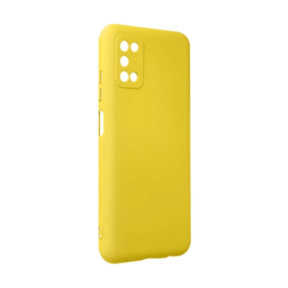 Samsung Galaxy A03s telefontok - PASTEL - citromsárga szilikon hátlap tok