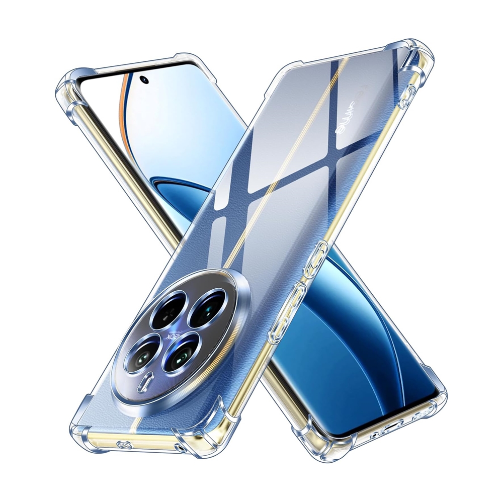 Realme 12 Pro+ 5G telefontok - ütésálló átlátszó hátlap tok