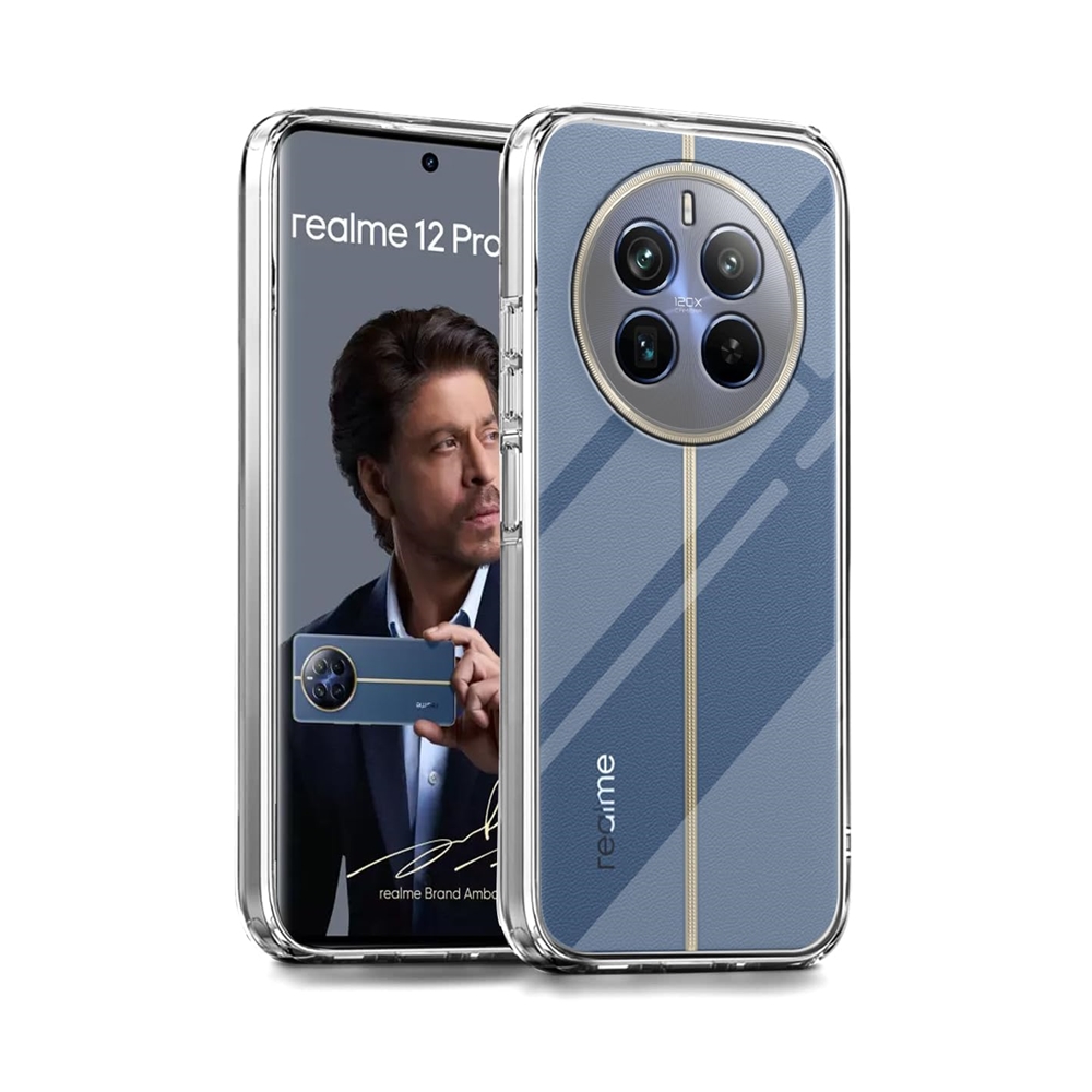 Realme 12 Pro 5G telefontok - átlátszó szilikon hátlap tok ﻿