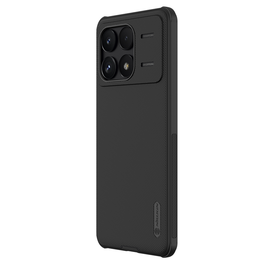 Telefontok Xiaomi Poco F6 Pro 5G - Nillkin Super Frosted fekete hátlap tok