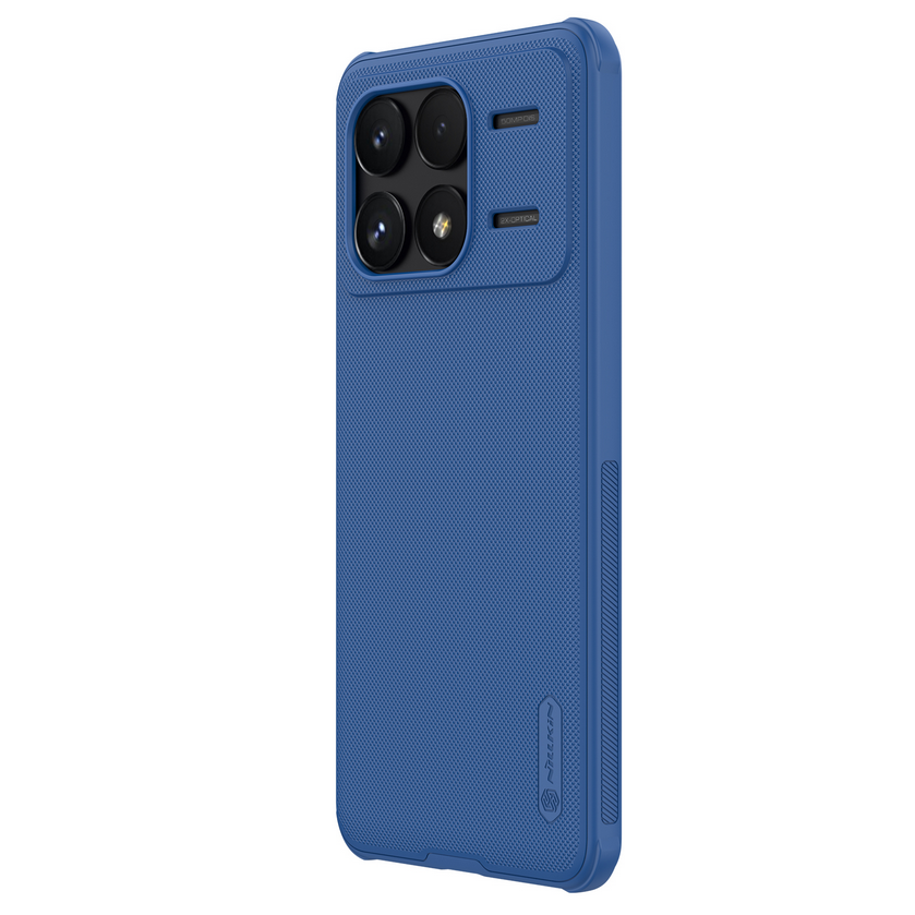 Telefontok Xiaomi Poco F6 Pro 5G - Nillkin Super Frosted kék hátlap tok