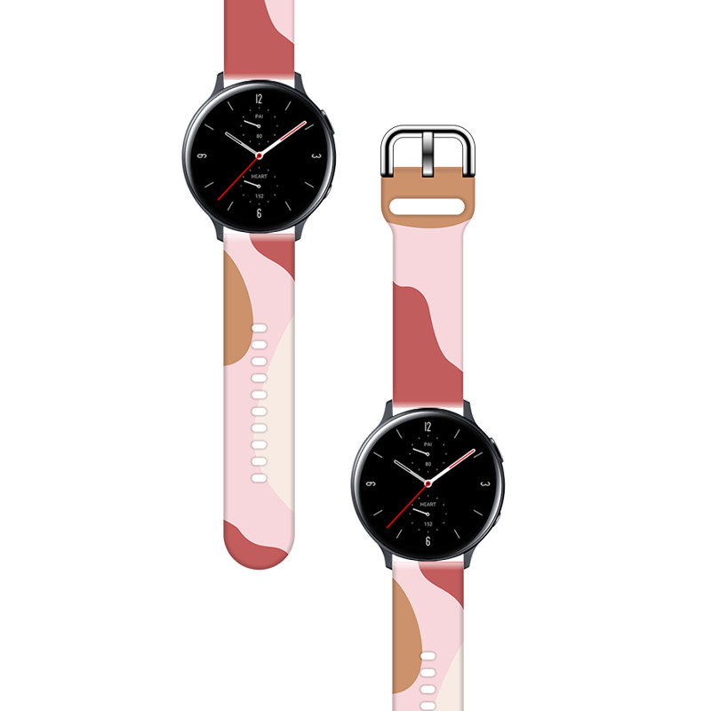 Samsung Galaxy Watch7 okosóra szíj - Strap Moro color 12 színes szilikon szíj (szíj szélesség: 20 mm)