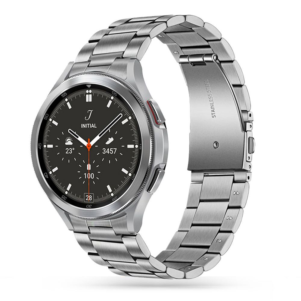 Samsung Galaxy Watch7 okosóra fémszíj - ezüst fémszíj
