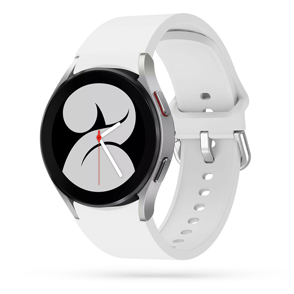 Samsung Galaxy Watch7 okosóra szíj - fehér szilikon szíj