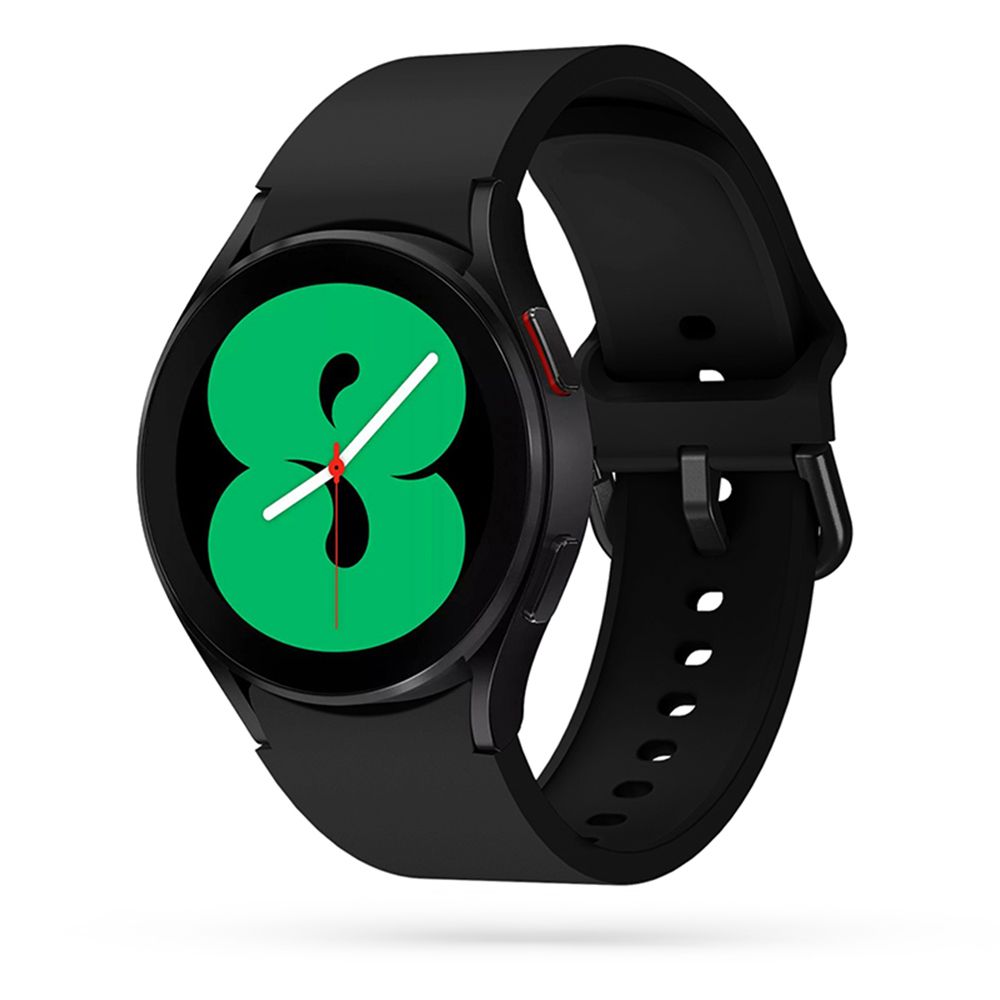 Samsung Galaxy Watch7 okosóra szíj - fekete szilikon szíj