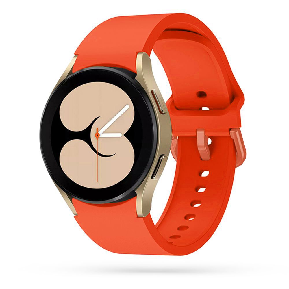 Samsung Galaxy Watch7 okosóra szíj - narancs szilikon szíj