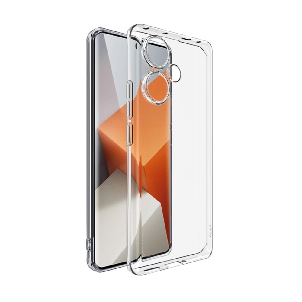 Telefontok Xiaomi Redmi 13 - 2mm-es átlátszó szilikon tok 